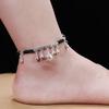 New 12 Zodiac Red Rope Bell Anklet Retro Silver Simple Natal Antique Women's Accessories