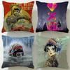 Animated Series Love Death Robots Cushion Cover Soft & Easy-Wash Pillow Case – Versatile for Couch, Bed, Travel and Office