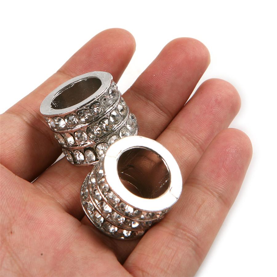 4pcs Icy Crystal Car Seat Headrest Collar Decor Charms Diamond Bling Car Interio