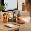 Keyboard Fidget Toy with Light Sound Animal Sound, Rechargeable Cow Goat Tactile Feedback Office Desk Monkey Pigeon Finger Clicker, Push Button