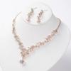 Rhinestone Exquisite Jewelry Sets Shiny Necklace Earring Set Bridal Jewelry Sets  Jewelry Gifts