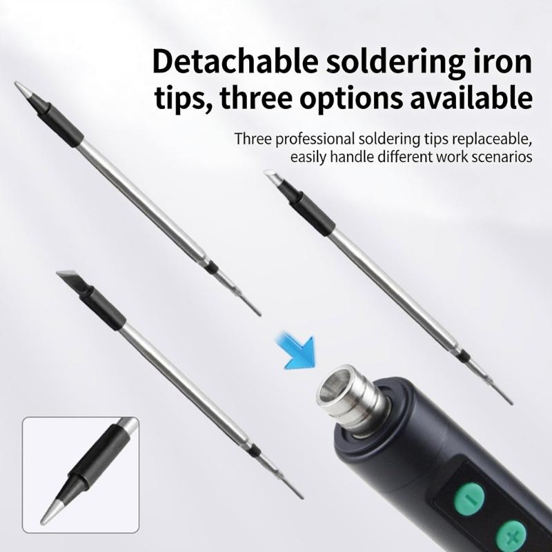 USB Soldering Iron Soldering Tool Adjustable Temperature Carrying Case Accessories Available Home Repair 230-450℃