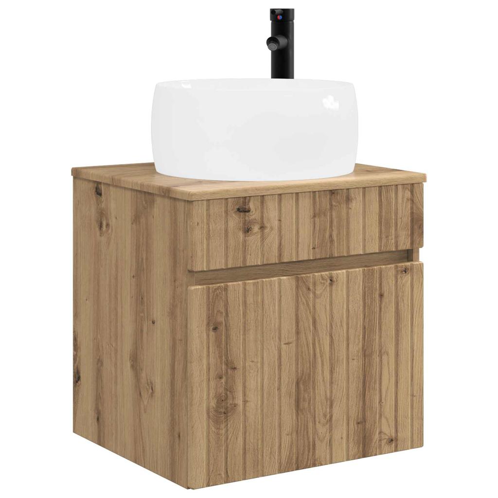 Bathroom Cabinet Set 5 Pcs Artisan Oak 53 X 15.5 X 70 Cm