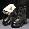 Snow Boots Winter Shoes Women Thickened Ankle Boots Padded Warm