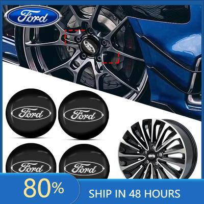Samolepka na auto Ford 2025 Horká 4ks Styling auta 56mm Krytka středového krytu kola pneumatiky auta Odznak samolepka Pro Ford Focus Mk2 Mk3 Fiesta Ranger