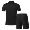2025 Men's Quick-Dry Ice Silk Summer Sport Polo Shirt & Shorts Set
