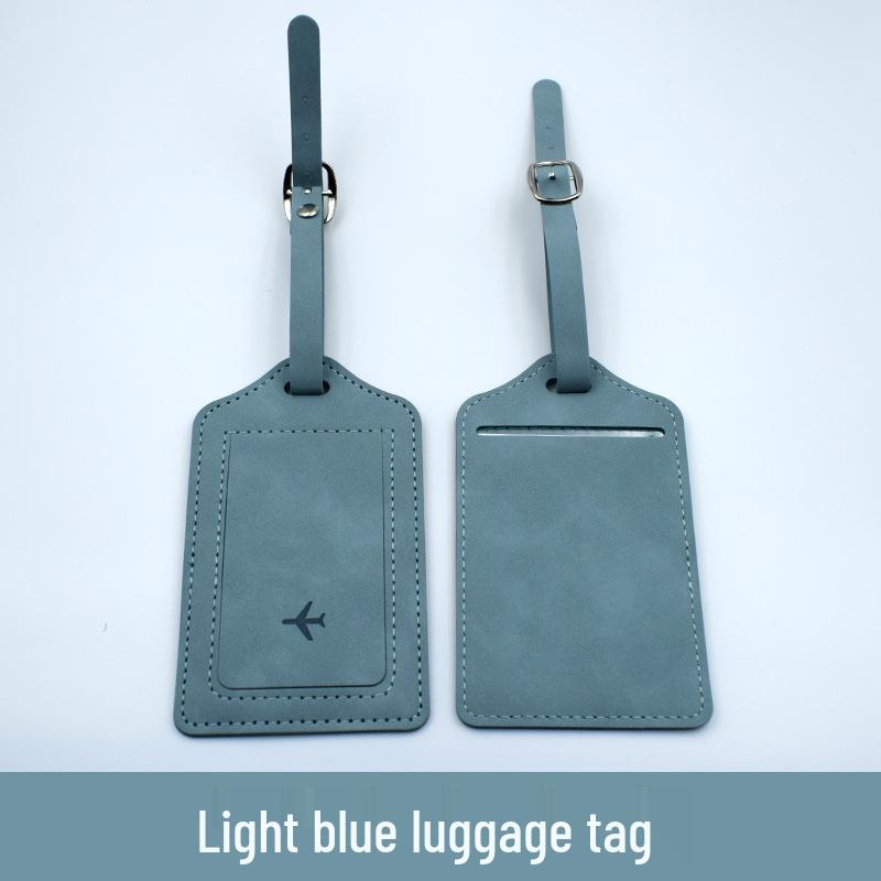 Multicolor PU Leather Passport Cover & Luggage Tag Set