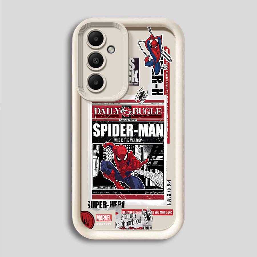 Marvel Spider Man Phone Case for Samsung Galaxy A06 A72 A71 A52 A53 A15 A35 A73 A54 A25 A51 A55 Soft Cover