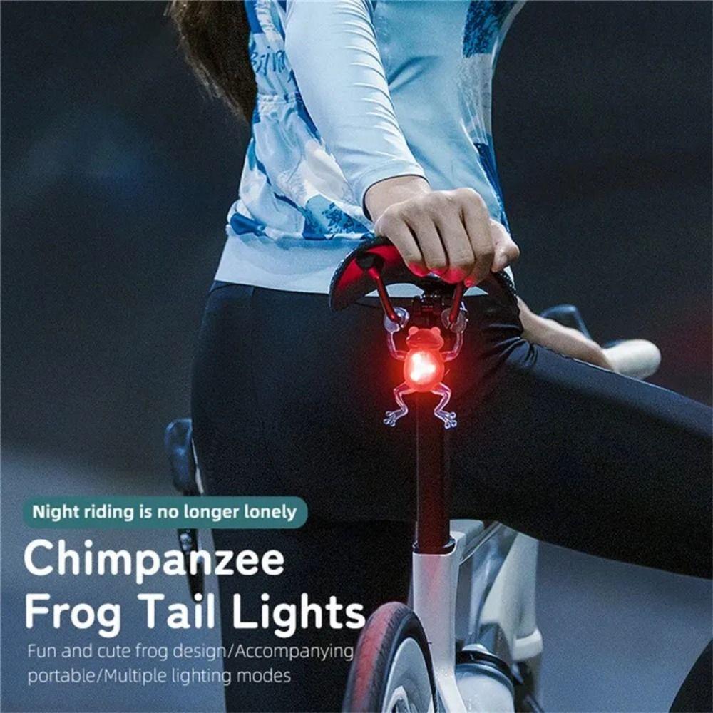 Multiple Modes Bicycle Rear Taillight IPX6 Waterproof Night Riding Warning Lamp  Mountain Bike