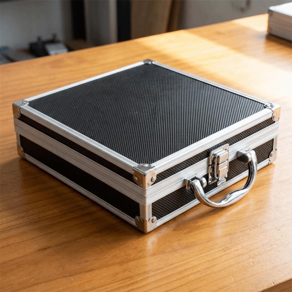 Drop-Resistant Aluminum Zinc Zinc Alloy Tool Box Impact Resistant Safety Briefcase  Instrument