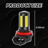 2PCS H11/H8 LED Fog Light Bulbs, Car LED Fog Lamp 12V 6500K Anti-fog 360 Degree Bright Headlights 5730-33SMD Power LED Bulbs Universal for Car,