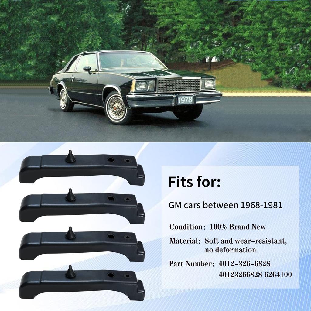 Vanshly 4pcs Rubber Radiator Insulator Pads Kit Support Pads Koaladiator Mount Cushion for GM