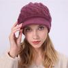 Twist Duck Cap New Style Velvet Thickened Warm Wool Beret Autumn and Winter Women's Knitted Hat