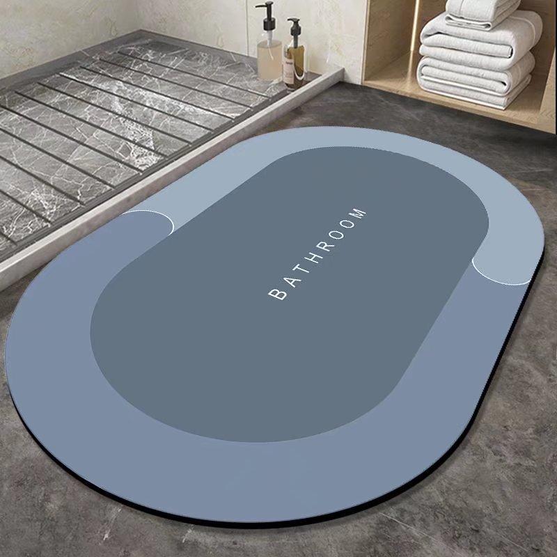 Luxe Zachte Diatomeeënaarde Vloermat, Deurmat, Antislip Badkamermat, Absorberende Voetmat voor Badkamerdeur, Sneldrogende Vloermat 40cmx60cm