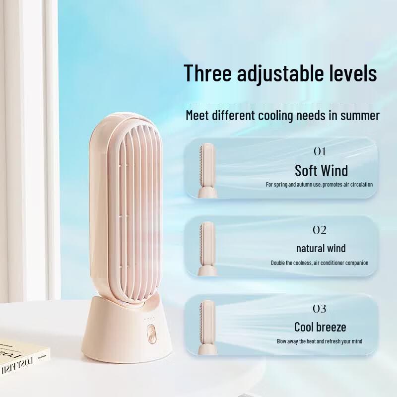 Xiangwu Mini Bladeless USB Desktop Tower Fan
