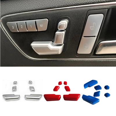 Car Styling Seat Adjust Button Cover Sticker Fit For Mercedes Benz C E Class W204 W212 GLE W166 ML GL GLS Class Auto