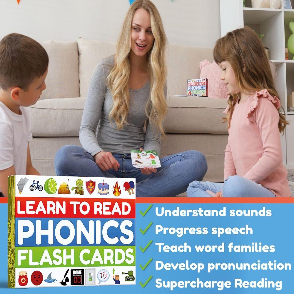 Digraphs Phonics Flash Cards Early Reading Phonics Flash Cards Children's Educational Literacy Cards Educational Cards