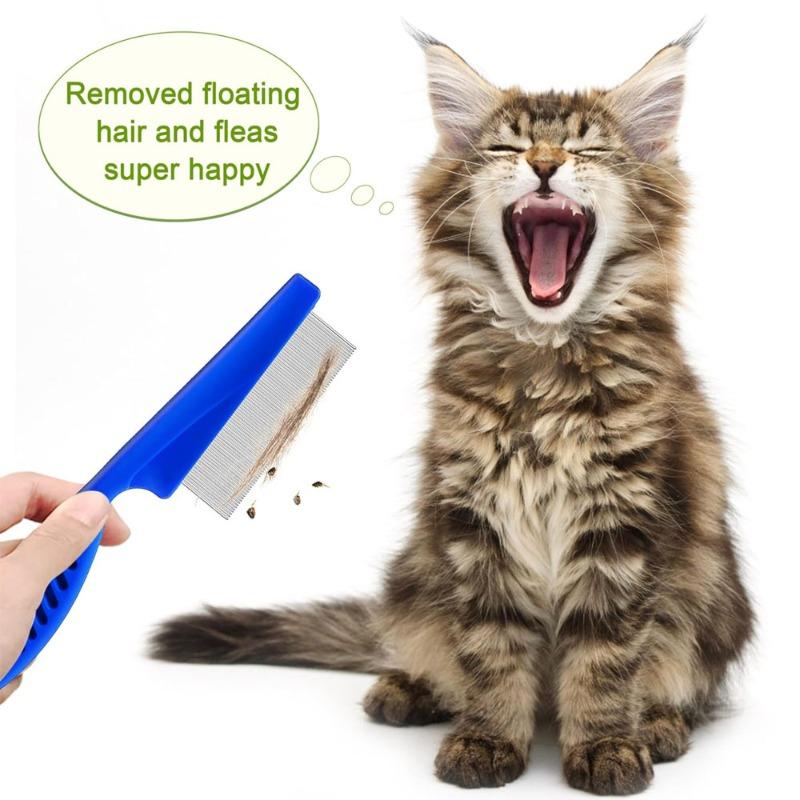 3-piece Set of Pet Lice Removal Comb, Flea Comb, Fine-toothed Needle Comb, Lice Removal Comb and Tick Hook Combination Set