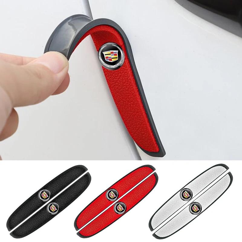 4Pcs Car Door Bumper Rubber Anti-collision Stickers For Cadillac Escalade Deville DTS ATS BLS CT4 CT6 CTS EXT SLR SRX XLR XT4