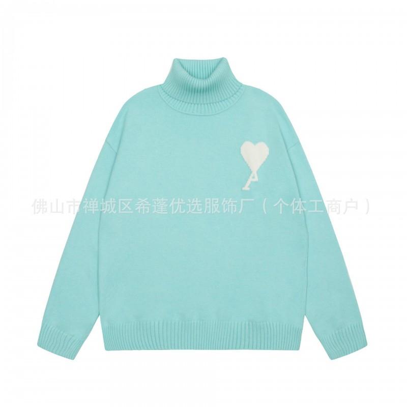 Übergroßer Strickpullover mit Herzjacquard Rundhalsausschnitt Lockerer Schnitt Unisex Lässiger Pullover