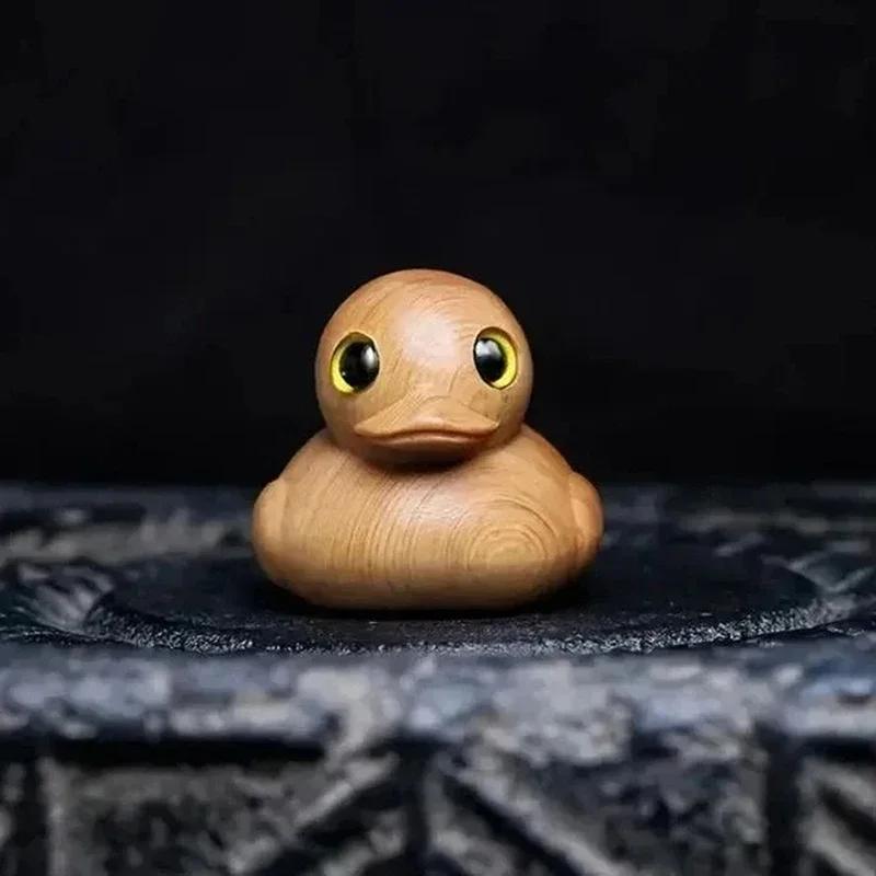 

Thuja Cartoon Cute Wooden Handle Piece Little Yellow Duck Детская кукла на день рождения Игрушка Креативное настольное украшение