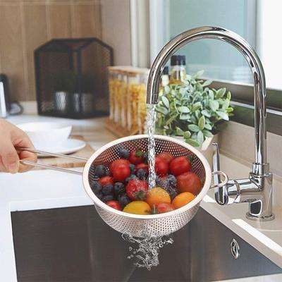 Fine Mesh Stainless Steel Colander Efficient Strainer for Effective Filtering and Draining of Various Ingredients