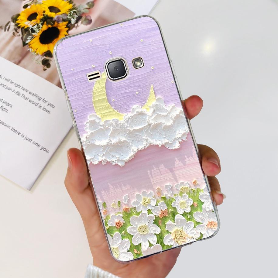 For Samsung J1 2016 Case SM-J120F Cover Fashion Marble Flower Soft Silicone Phone Cover For Samsung J1 Mini J105F J 1 2016 Funda