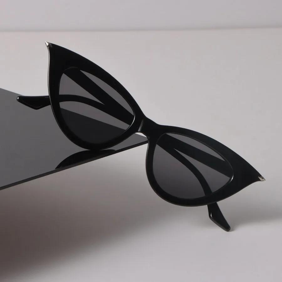 Luxus Cat-Eye Sonnenbrille Damen Herren Cool Marke Designer Spiegel Sonnenbrille Weiblich Männlich Kleiner Rahmen