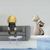 Elegant Resin African Cat Woman Figurine Creative Tabletop Ornament Decor Centerpiece Sculpture for