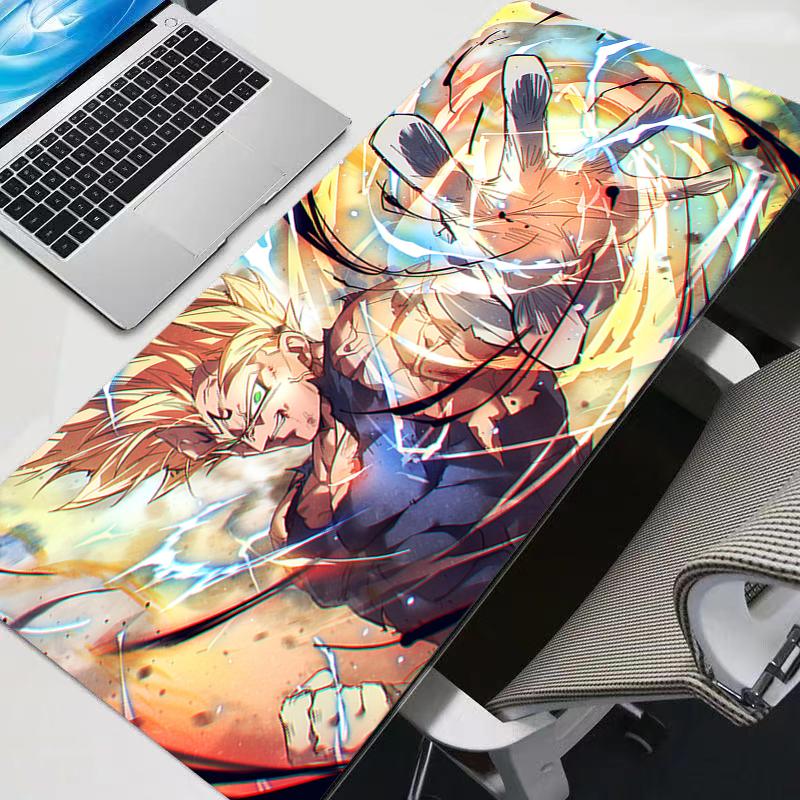 Mauspad Son Goku Dragon Ball Gaming Groß Teppich Gamer Tastatur Schreibtischunterlage Tischteppich Mauspads XXL Für Computer