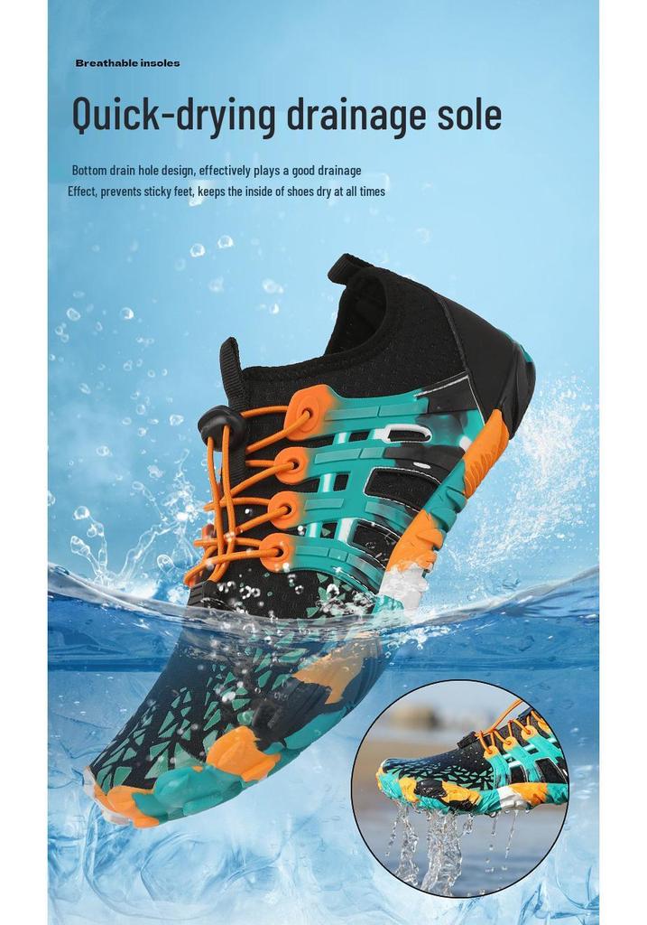 Lightweight Quick-Dry Anti-Slip Anti-Cut Water Shoes for Beach, Rafting, and Outdoor Use