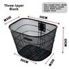 Adjustable Bicycle Front Basket Easy To Install Fixed Backpack New Bike Rear Mesh Basket
