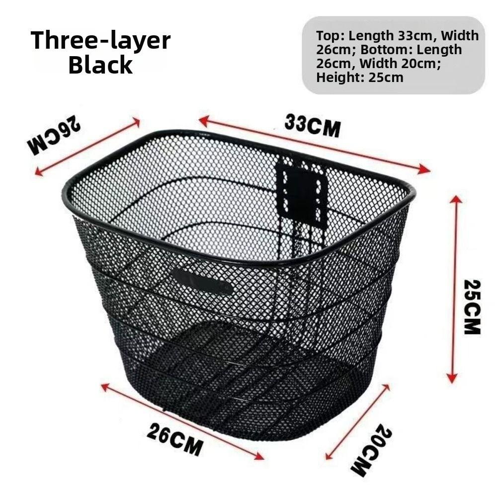Adjustable Bicycle Front Basket Easy To Install Fixed Backpack New Bike Rear Mesh Basket