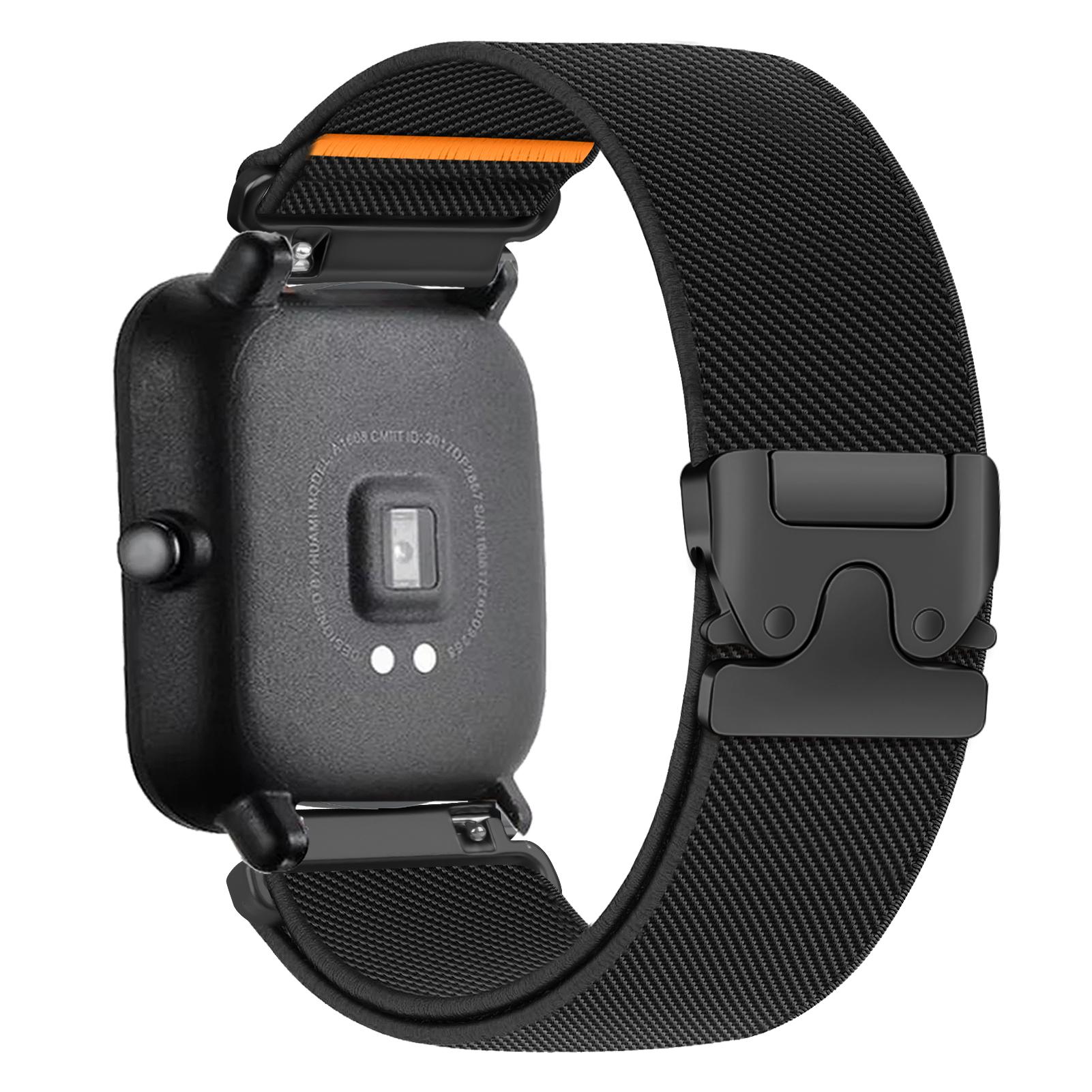 

20mm/22mm band For Amazfit GTS 4/2/2e/3/GTS2 Mini/GTR/4/3/Pro/GTR2/42mm/stratos Parachute Watch Bracelet Amazfit bip 5 6 straps 22mm watch abnd чёрный