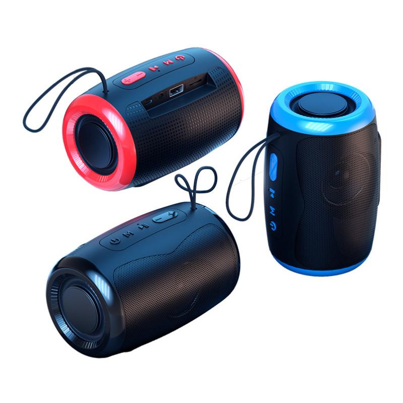 Portable Speaker Wireless Bluetooth Speakers with 5.3 Stereo FM/SD/USB Disk/Aux Modes Waterproof for Outdoor Hifi Sound TSN-1