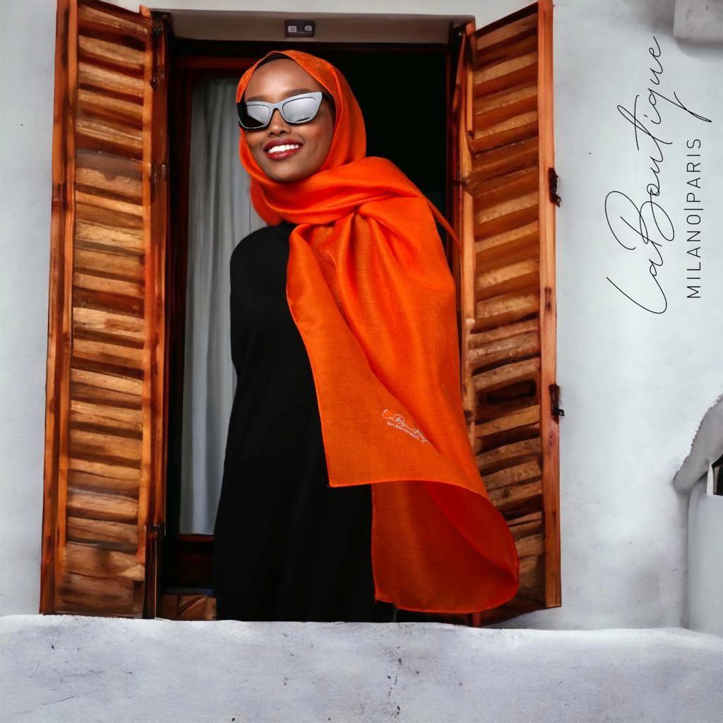

Simli Şal - Oranje - 70x190