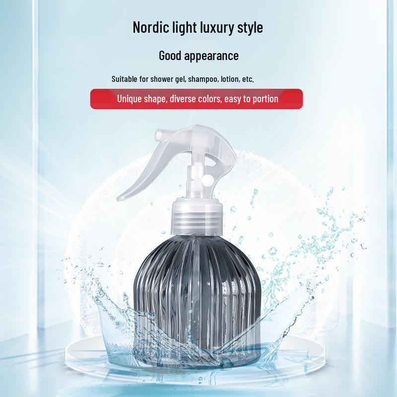 Stylish Glass Refill Bottle for Hand Sanitizer, Lotion, Shampoo, Shower Gel - Press-Type for Home Bathroom