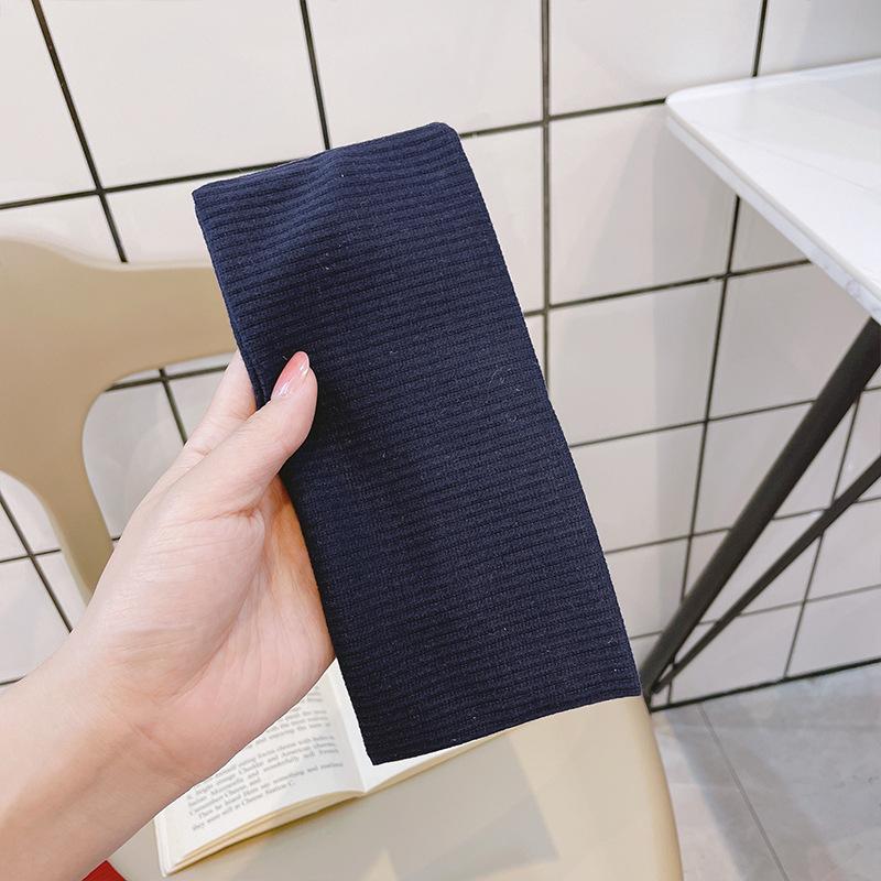 Neue Modal Stirnbänder für Damen Einfarbig Elastisches Gestricktes Haarband Laufen Radfahren Stirnband Mädchen Kopfbedeckung Haarschmuck