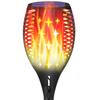 Solar RGB Flame Light, Waterproof Outdoor Lawn Lamp with 96 LED and 20 LED Options