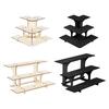 3 Tier Corner Tiered Display Stand 3 Step Corner Display Rack for Vendor Events with Shelves for Countertop Retail Tabletop