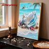 DIY Shell Pearl Art Painting for Adults/Beginners Gift Home Decor Pearl Gem Paintings Picture Arts Craft 30x40cm Without Frame