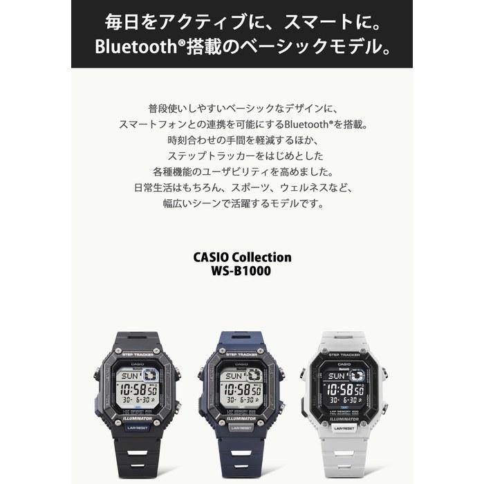 Casio Watch Casio Collection Bluetooth 100m Water Resistance WS-B1000-1AJF Men's Black