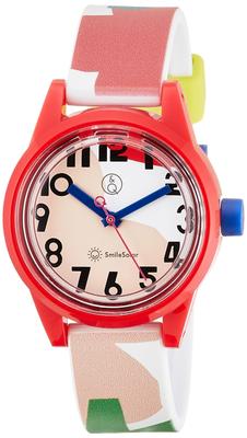 Citizen Smile Solar ein Kollaborationsmodell mit Textildesigner Masaru Flower Road Solar Analog 10 ATM Wasser Urethan Bunt Q&Q Uhr, Suzuki.
