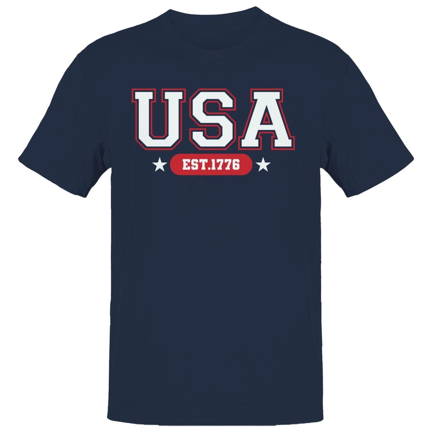 USA EST.1776 Patriotic Men s T-shirt XXXL