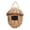 Small Hanging Bird House for Outdoor Handwoven Grass Hummingbirds Nest for Garden Shelter Place for Finches Bird Supply