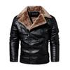 Outono e inverno dos homens de alta qualidade casaco jaqueta de couro estilo motocicleta masculino negócios jaquetas casuais para homens casaco quente