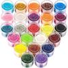 Eclet 6 Colors Nail Glitter Set, 15G Fine Glitter Cans For Nail Art, Eye Shadow, Cosmetics, Body, Crafts, Painting Art P