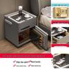 Smart Multifunctional Bedside Safe: Minimalist Square Design for Bedroom and Living Room