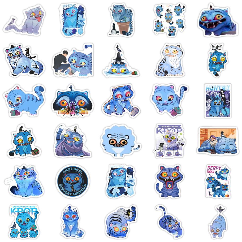60pcs Suitcase Stickers Waterproof Stickers Scooter Computer Tablet Cartoon Decoration