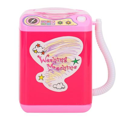 Mini Simulation Washing Machine Electric Make Up Brush Washing Machine (Rose Red)